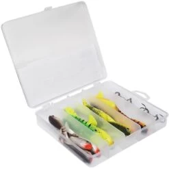 KIT LEURRES SOUPLES BERKLEY PULSE SHAD MIXBOX WITH JIGHEADS