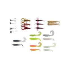 KIT LEURRES SOUPLES SAVAGE GEAR PERCH PRO KIT2
