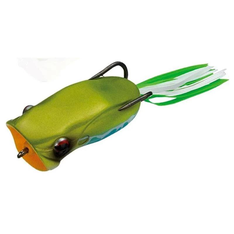 LEURRE SOUPLE EVER GREEN POPPER FROG - 6CM 3 LEURRE SOUPLE EVER GREEN POPPER FROG - 6CM